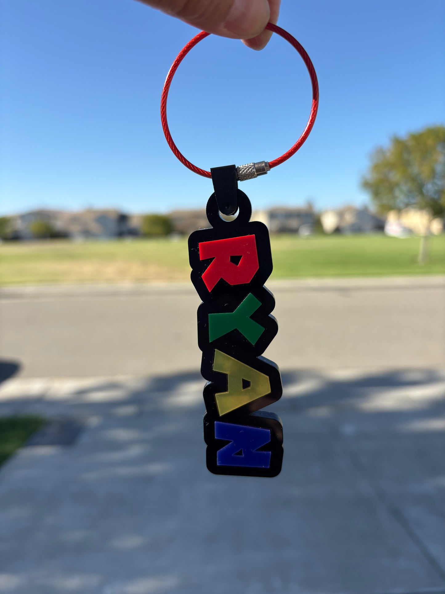 Custom Acrylic Laser-Cut Name Tags (Mario font)
